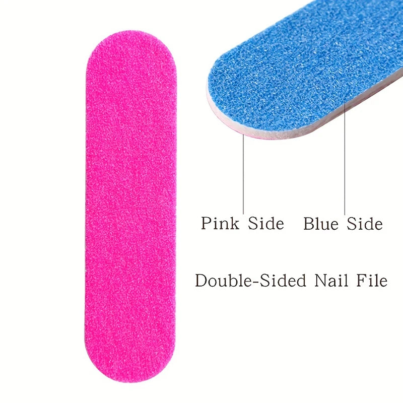 Mini Double-Sided Nail Files & Buffers for Smooth Shaping