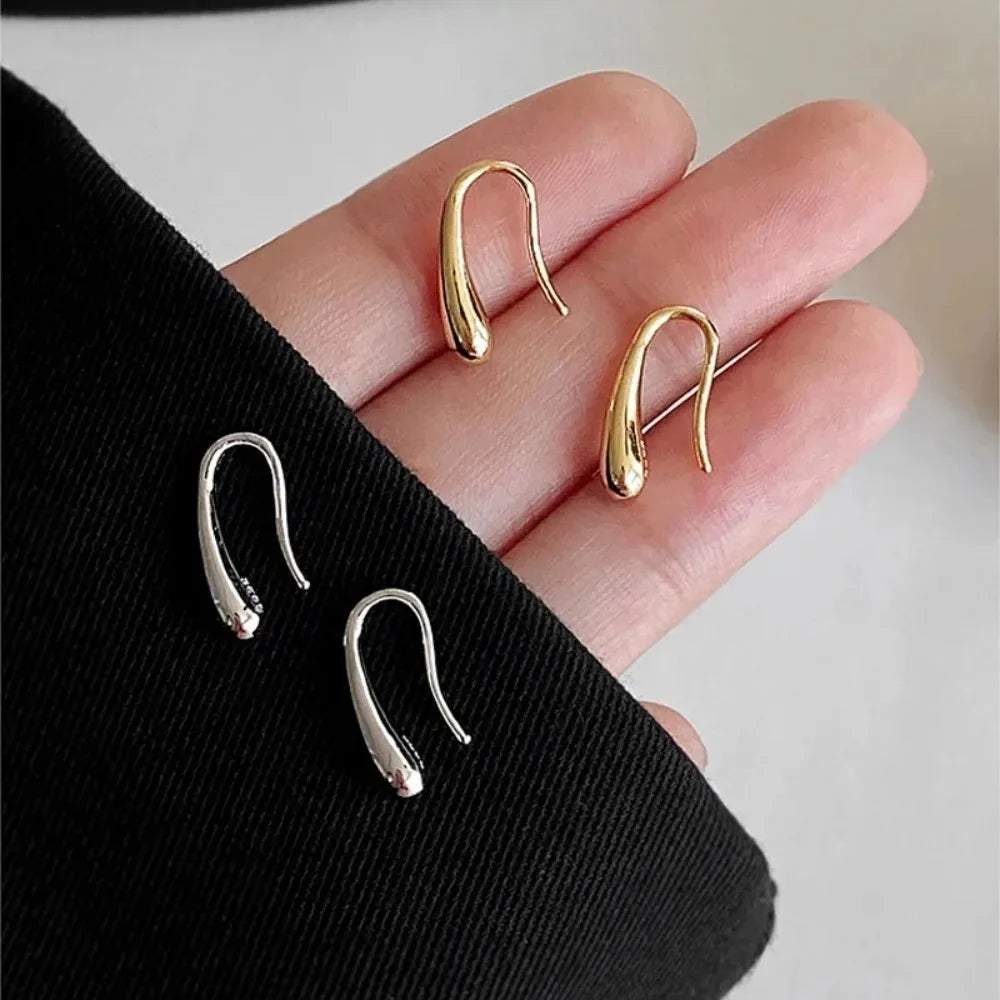 Silver Water Drop Shape Earrings
