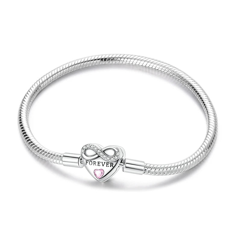 Star Moon Sun 925 Silver Charm Bracelet