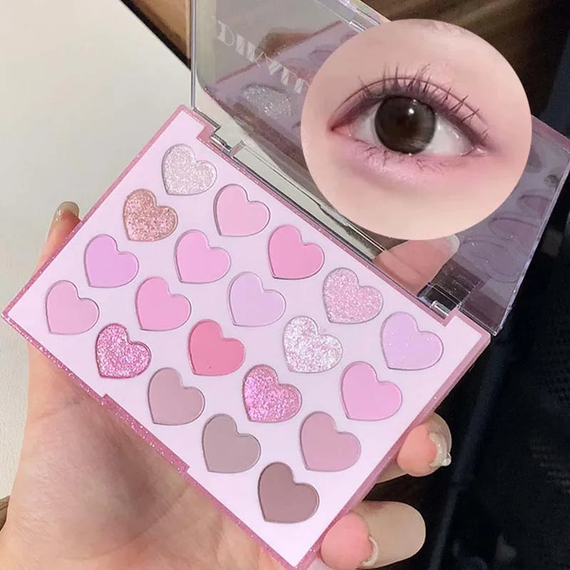 Romantic Pearl Heart Makeup Palette