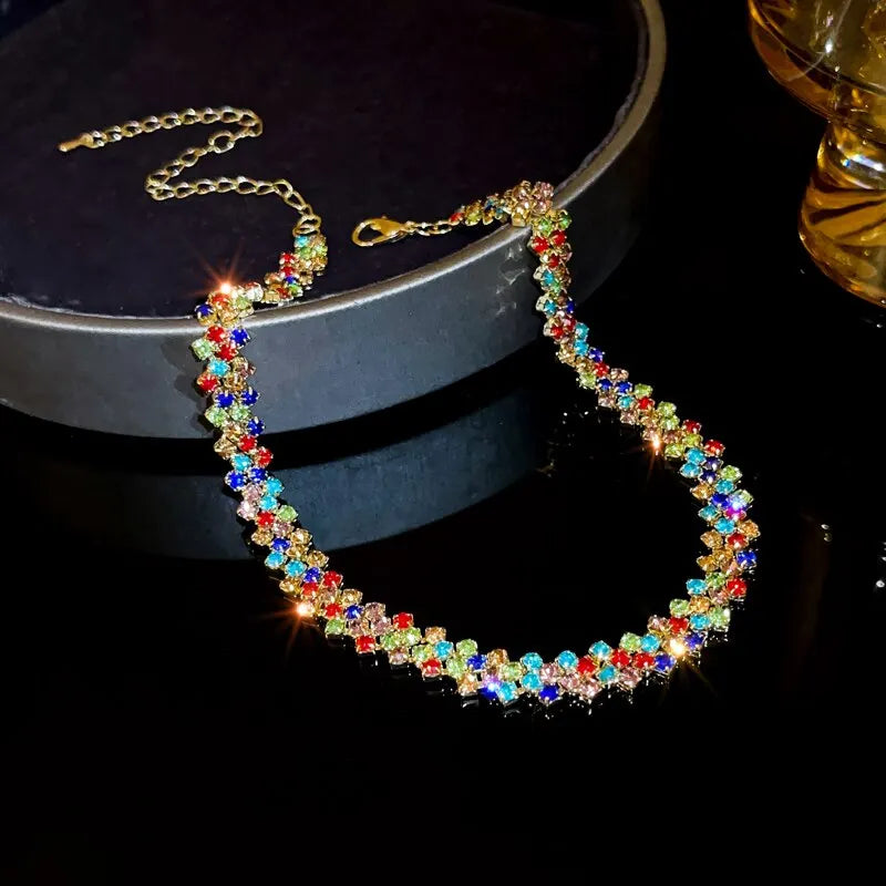 Luxury Full Rhinestone Choker Necklace