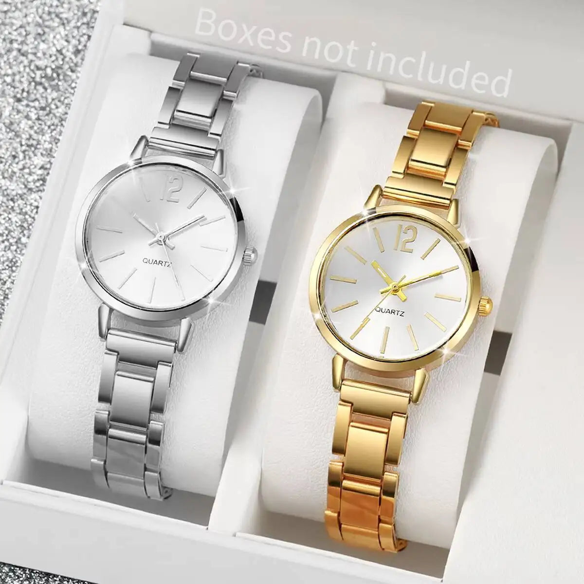 1/2/3PCS Simple Dial Women Quartz Watch