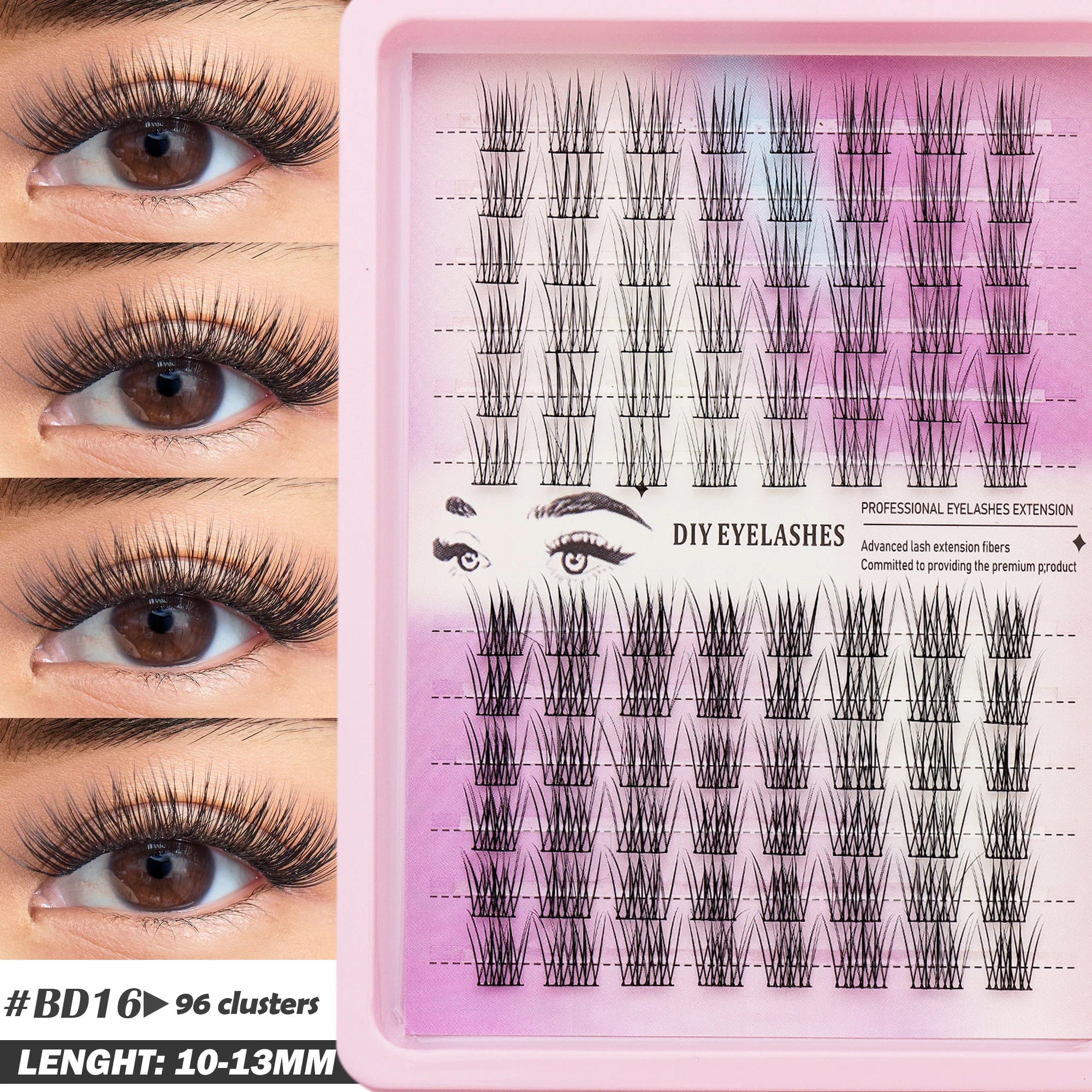 Fluffy Oblique Lash Extensions