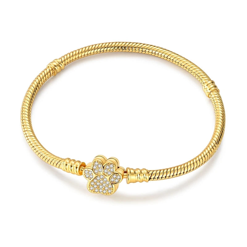 Star Moon Sun 925 Silver Charm Bracelet
