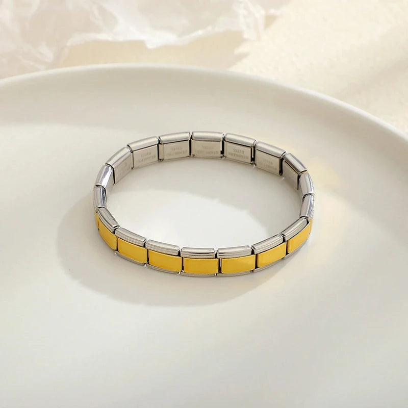 Italian Charm Stainless Steel Bracelet