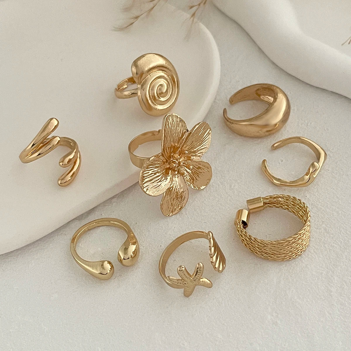 Ingemark Vintage Floral Open Ring