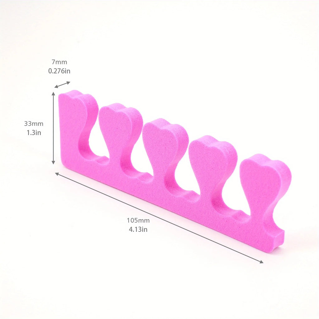2/10/20/50/100PCS Pink Nail Art Toe Separators
