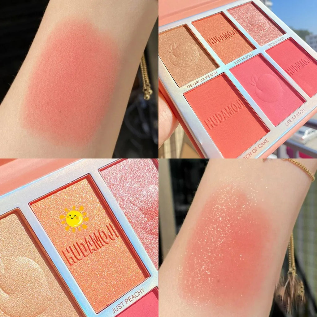 6-Color Blush & Highlight Palette