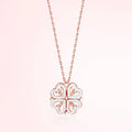 Heart Four Leaf Clover Pendant Necklace