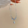 Sweet Pink Bow Necklace