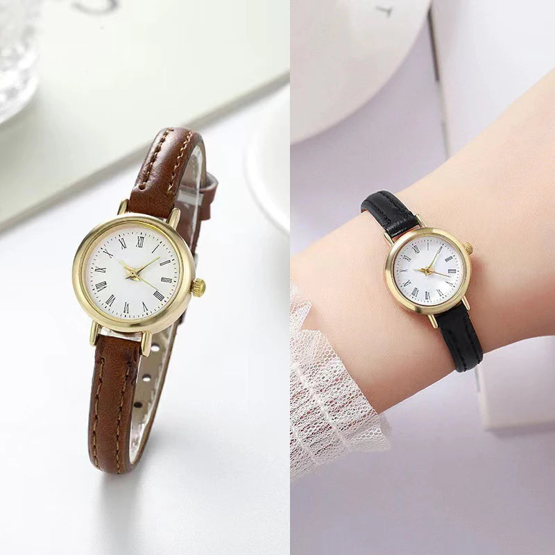 Women’s Fashion Small Roman Dial Quartz Watch