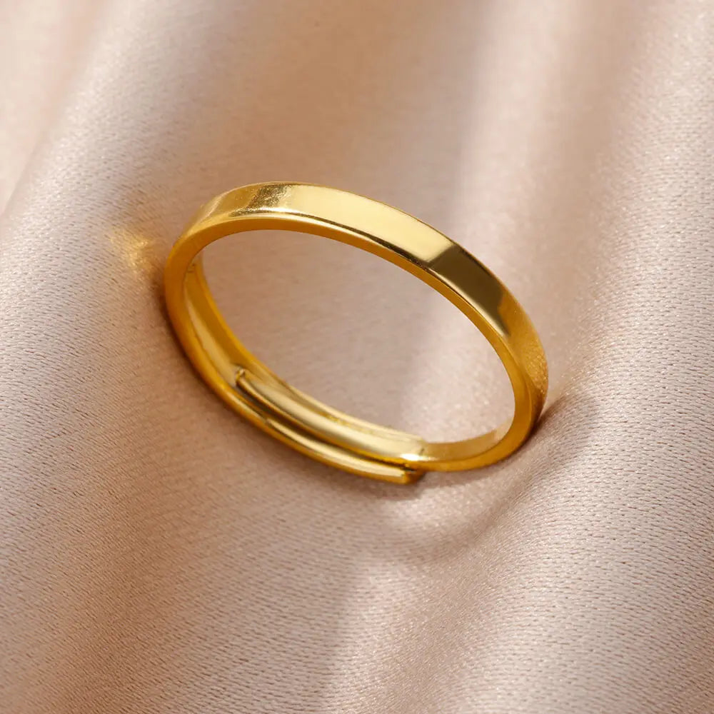 Stainless Steel Chunky Wide Ring
