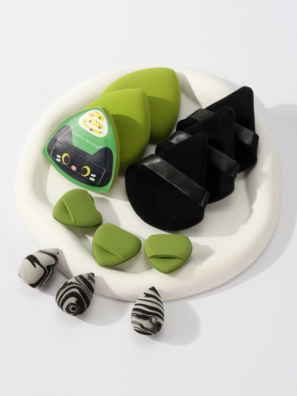Cat Puff Makeup Blender Set