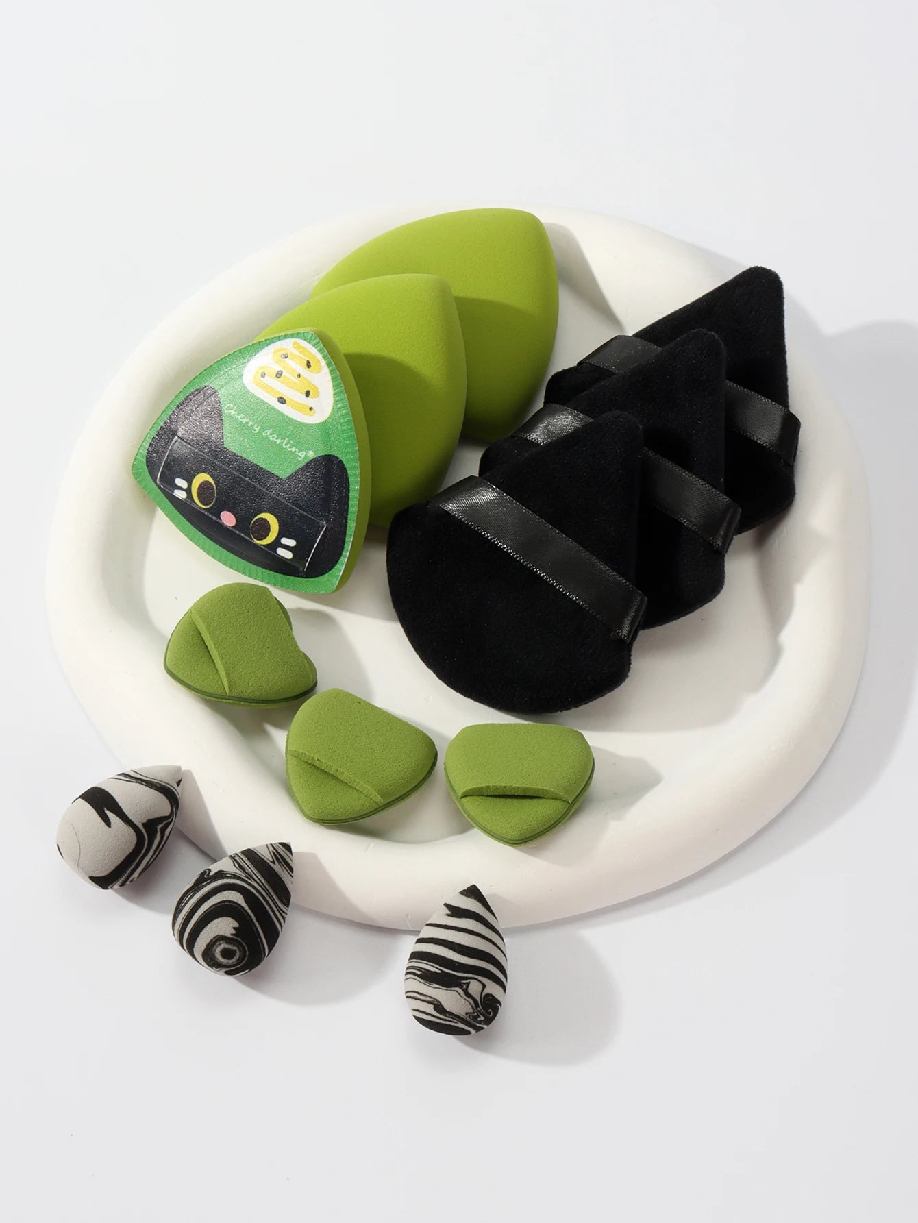 Cat Puff Makeup Blender Set