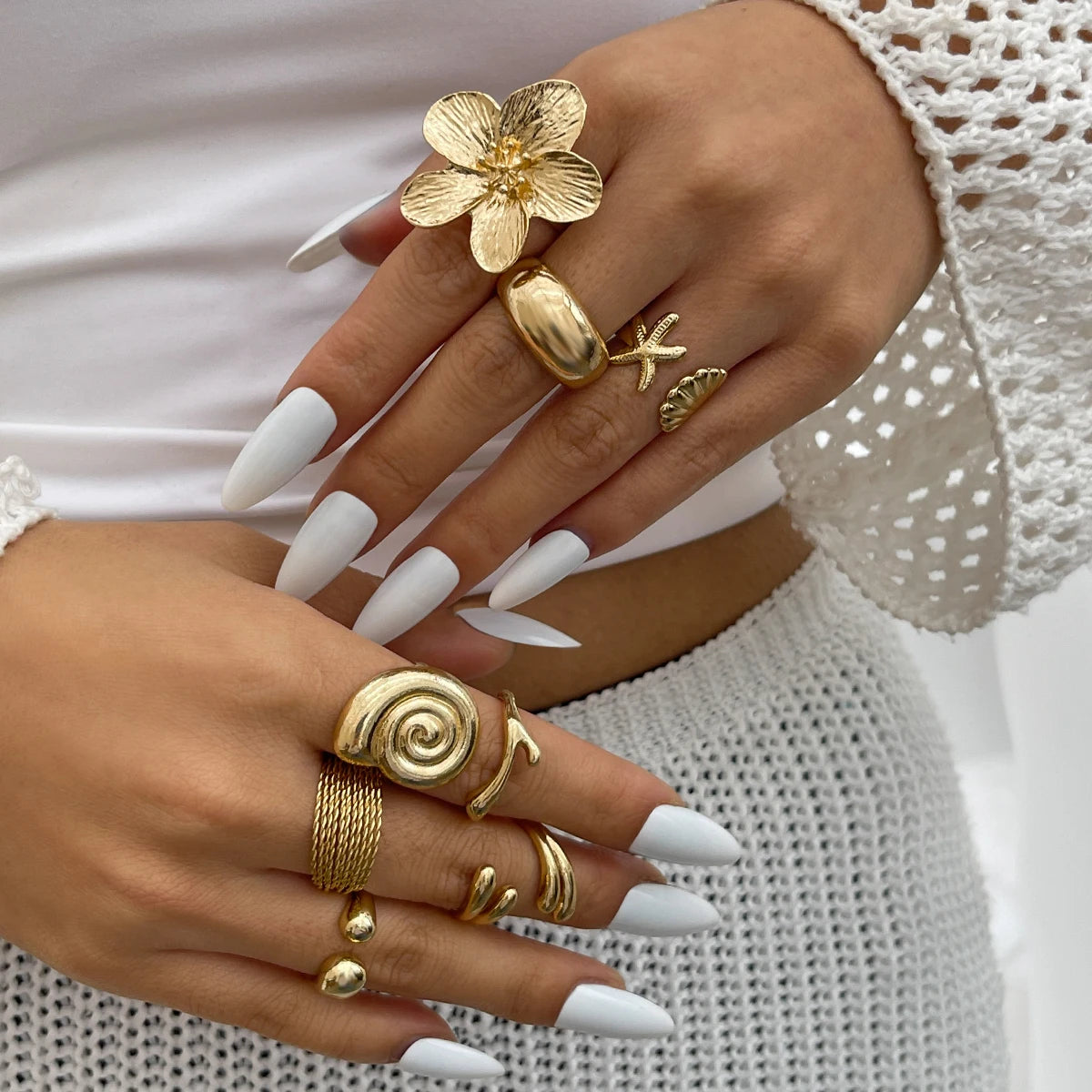 Ingemark Vintage Floral Open Ring