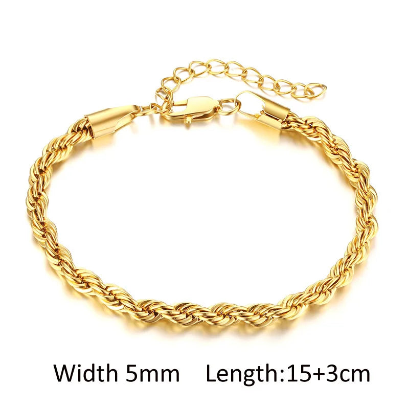 Chunky Stainless Steel Link Chain Bracelet