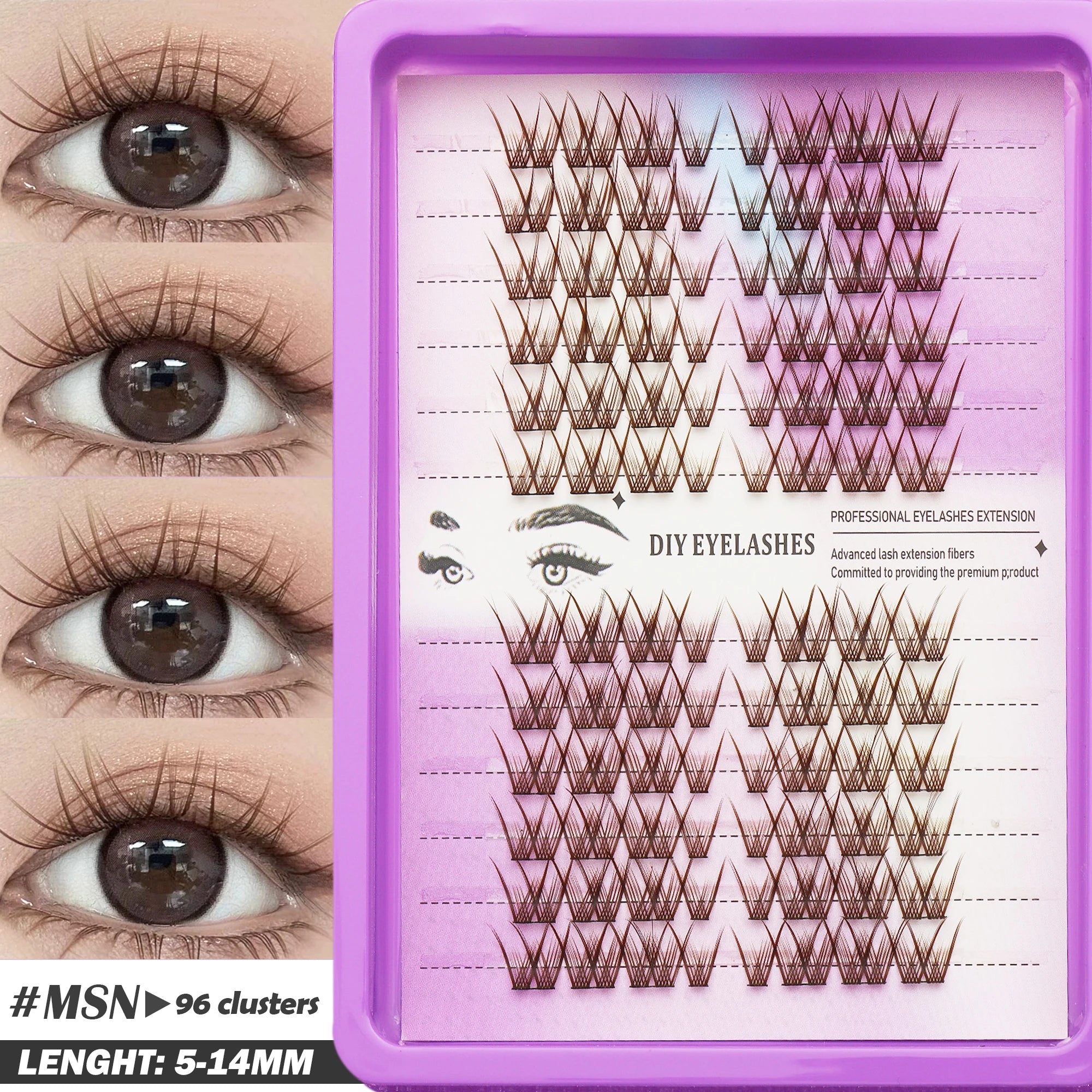 Fluffy Oblique Lash Extensions