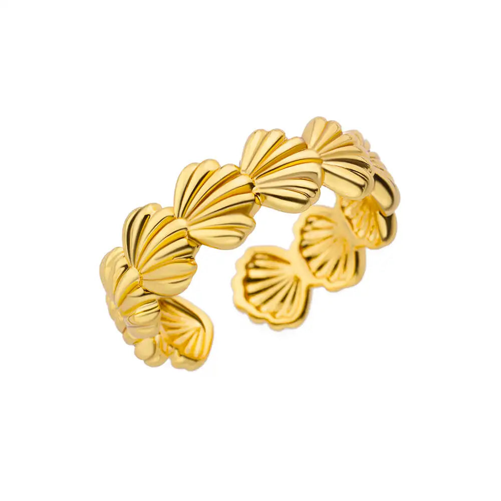 Luxury 316L Gold Stainless Steel Ring