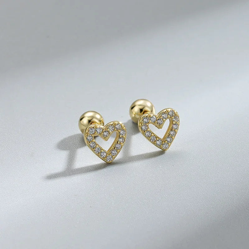 Heart Stud Earrings