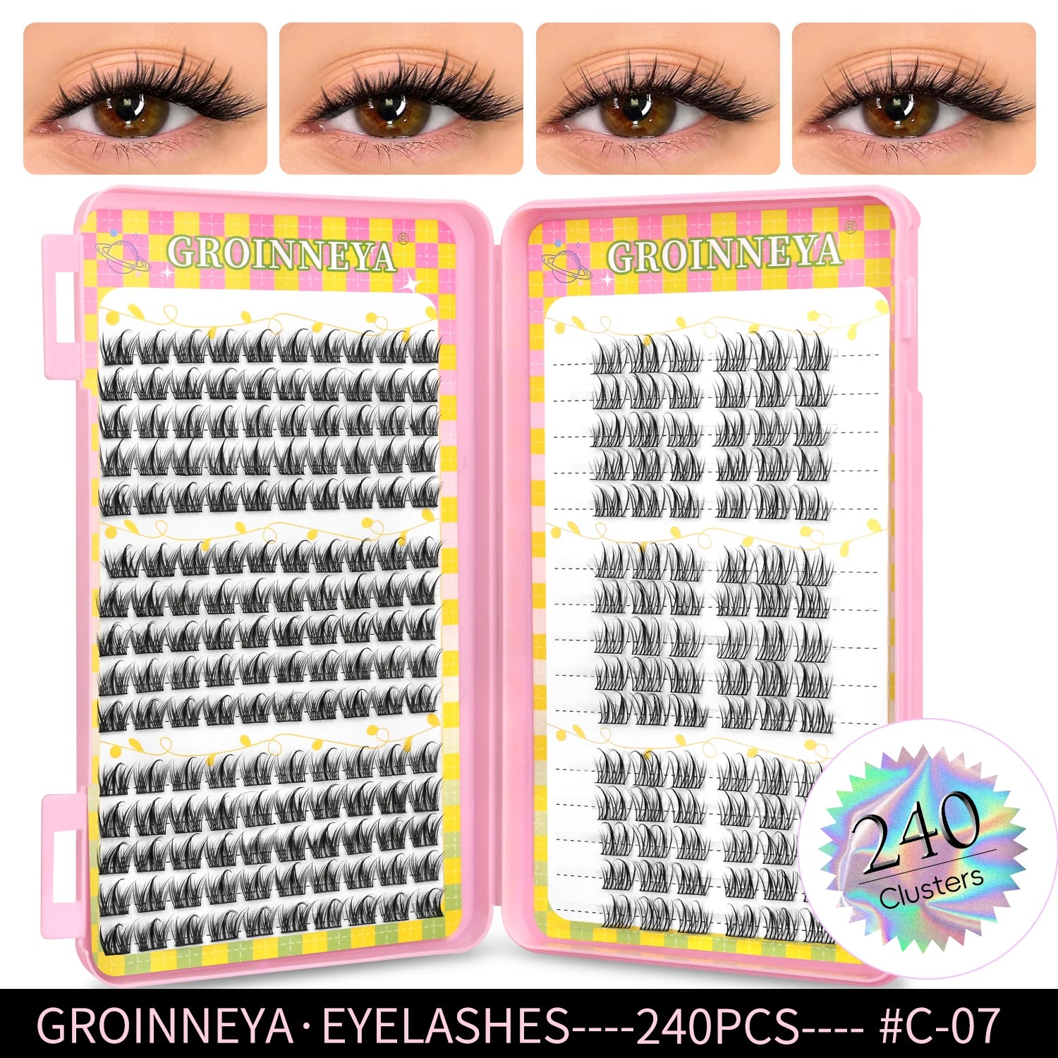 GROINNEYA 320PCS Lash Cluster Tray