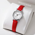 Fashion Small Dial Women Watch – Simple Leather Band Quartz Wristwatch