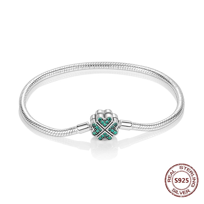 Star Moon Sun 925 Silver Charm Bracelet