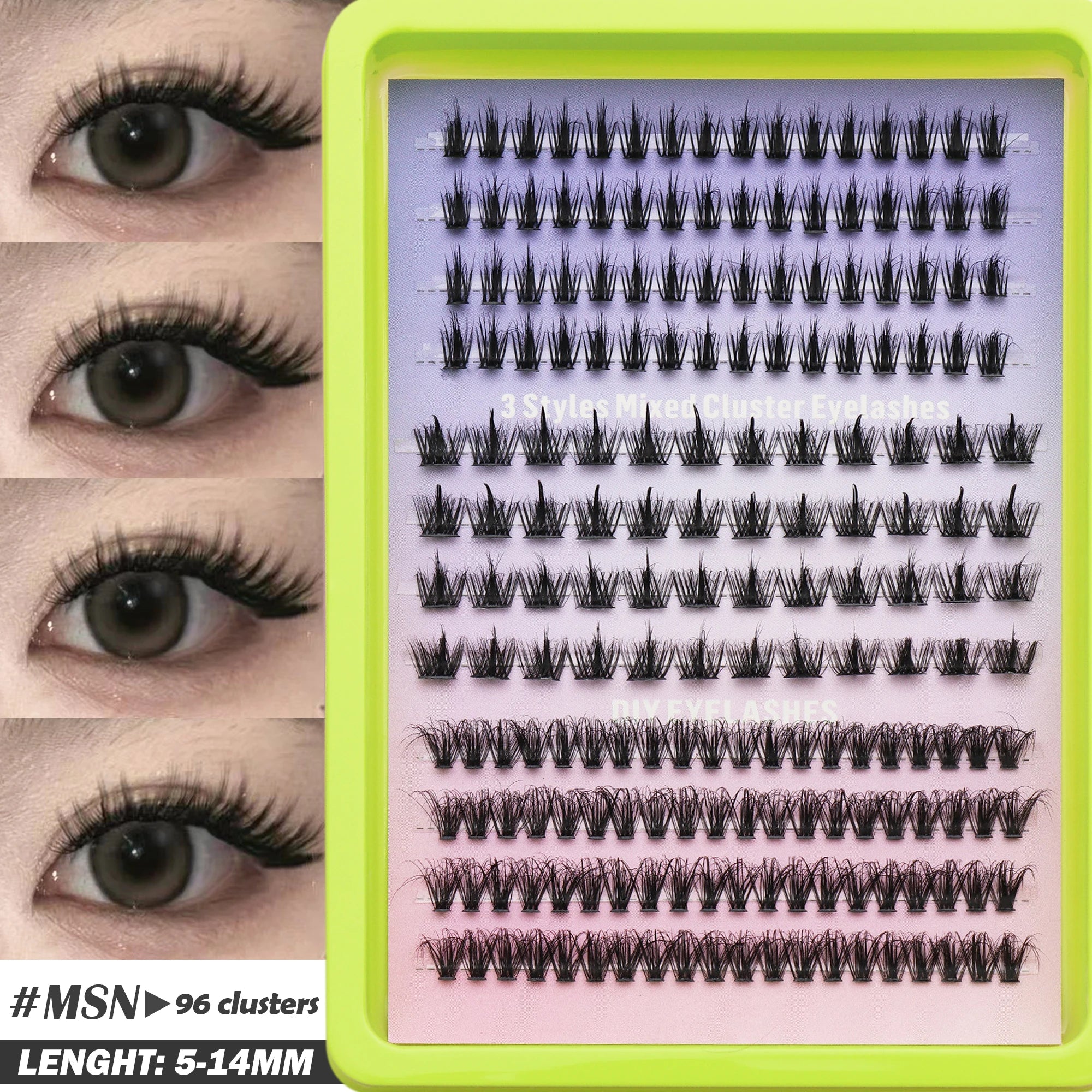 Fluffy Oblique Lash Extensions
