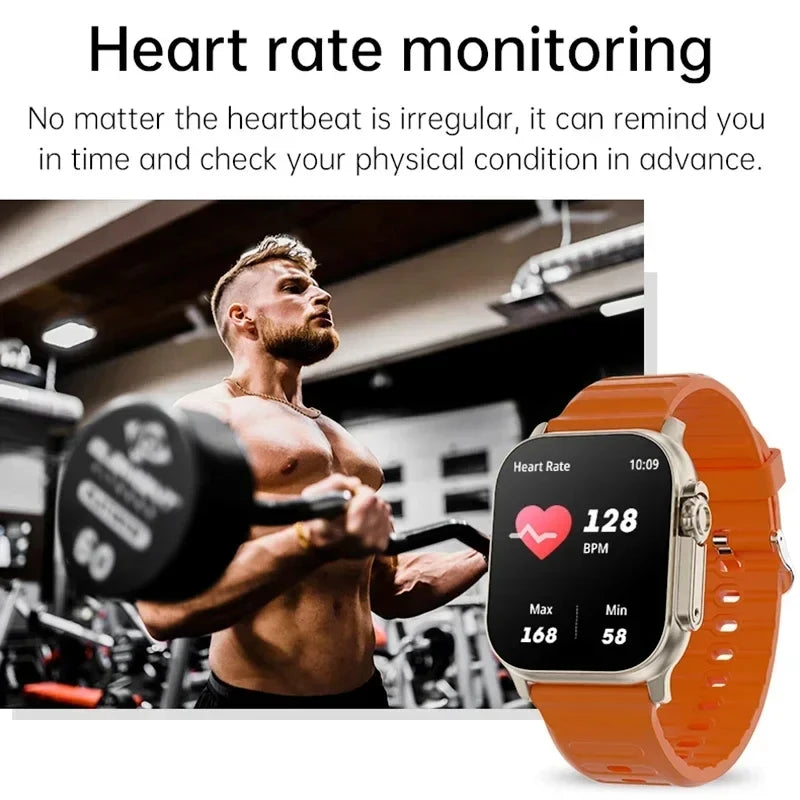 LAXASFIT Smartwatch – calls, messages & heart rate tracking.