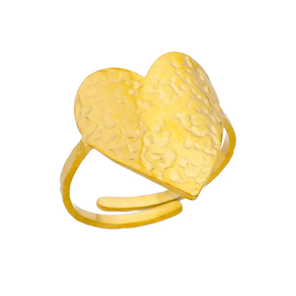 Luxury 316L Gold Stainless Steel Ring