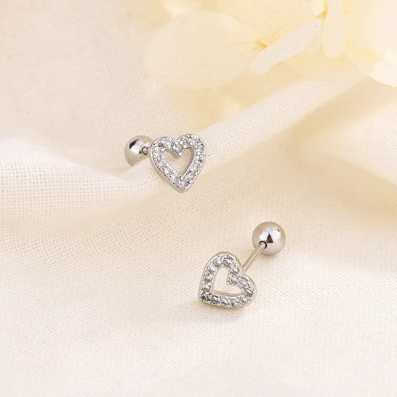 Heart Stud Earrings