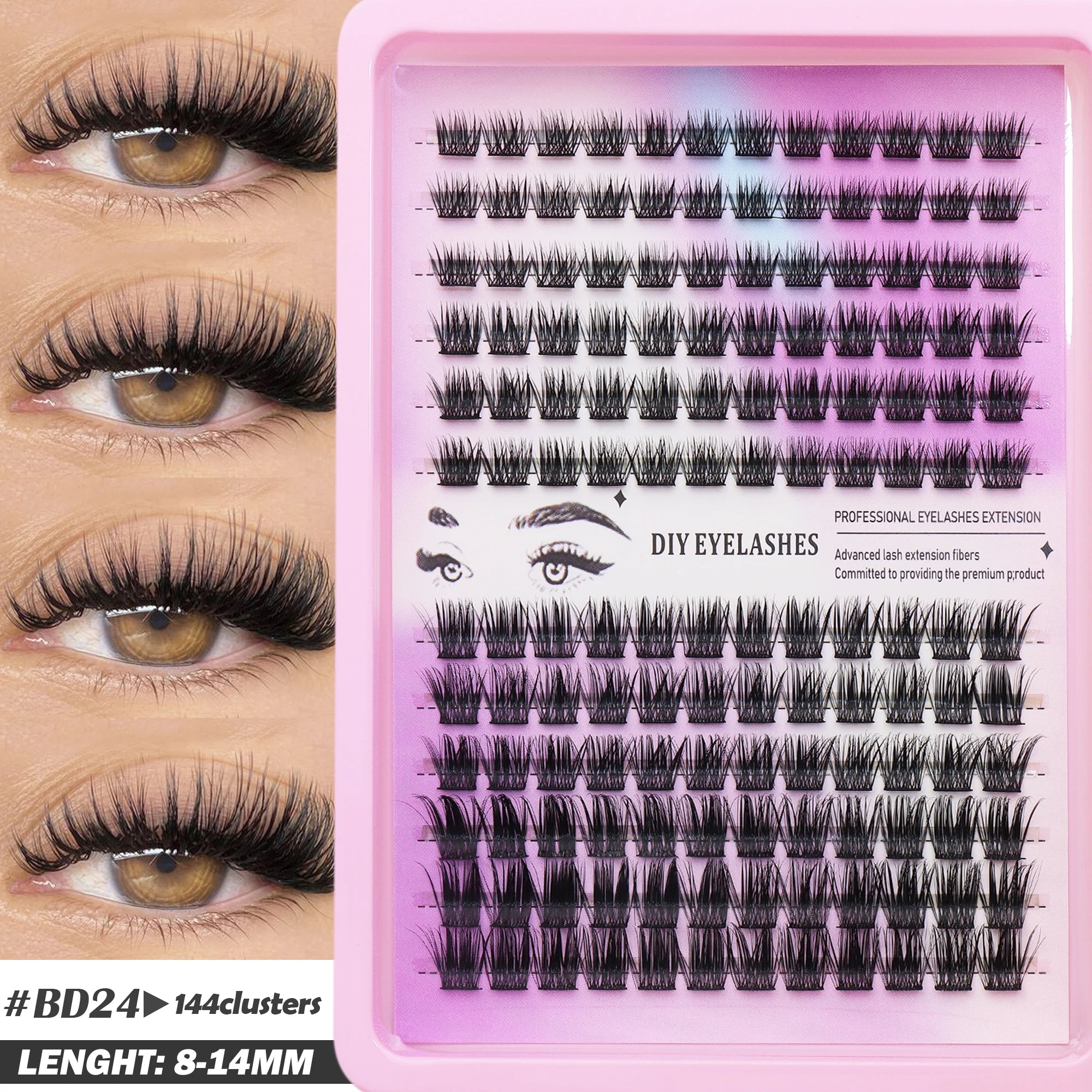 Fluffy Oblique Lash Extensions
