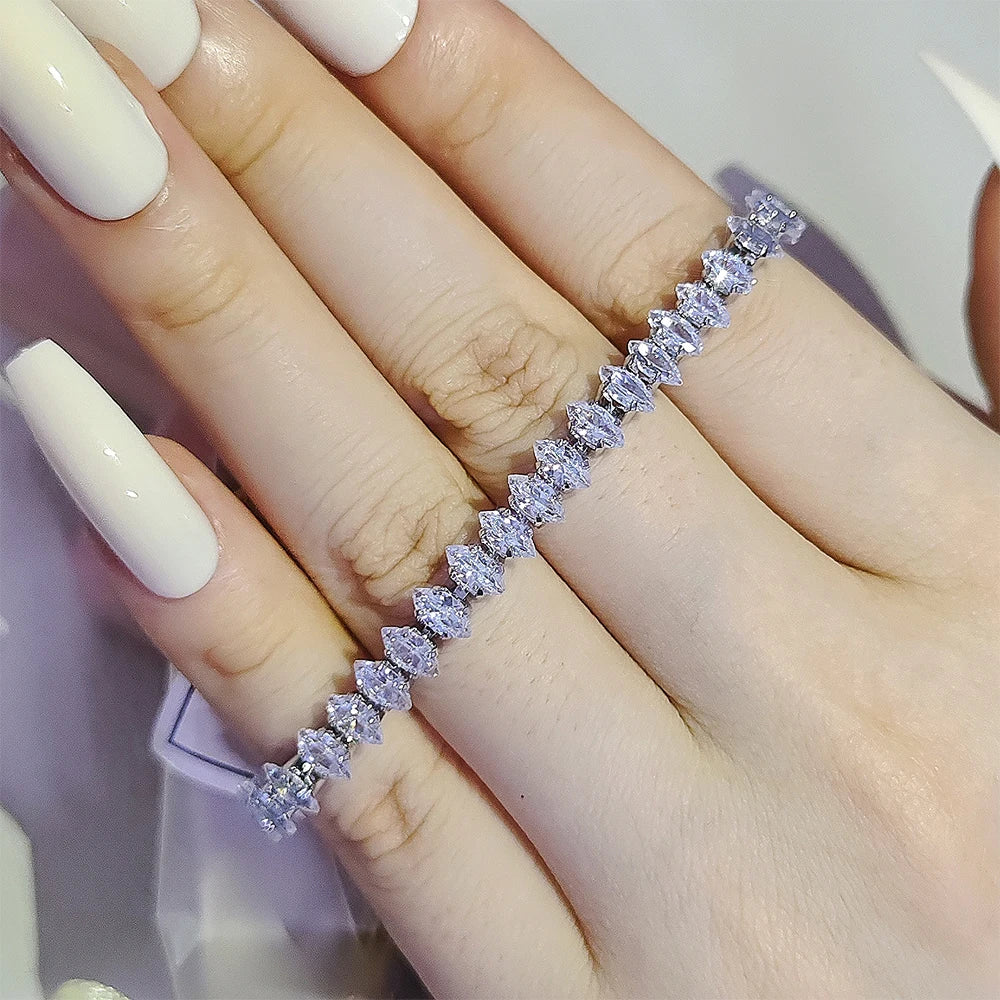 Luxury Marquise Oval Square Cut Tennis Bracelet