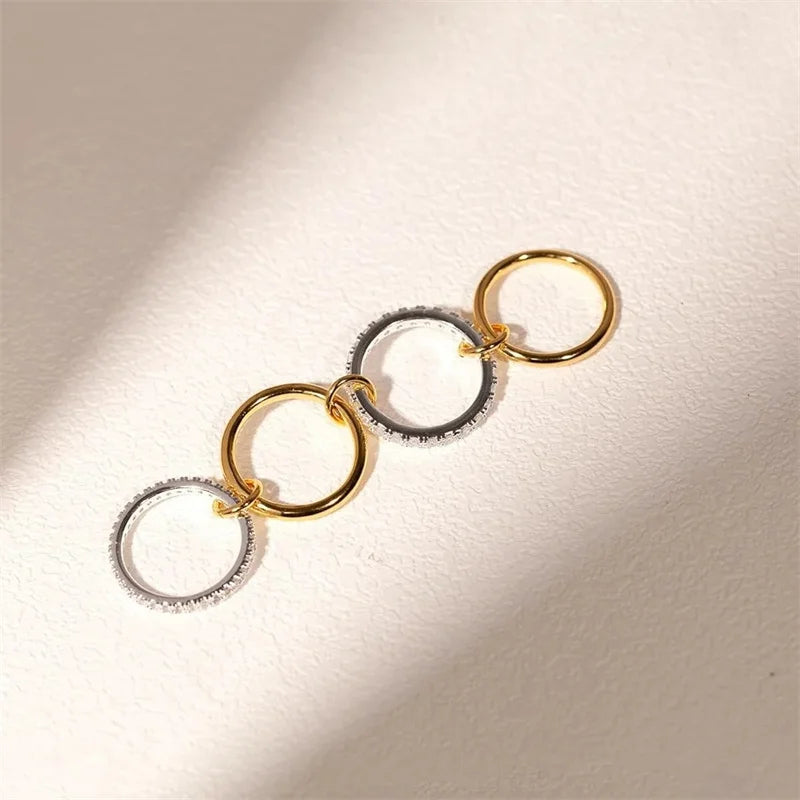 Two-Tone Copper Stackable Ring for Women