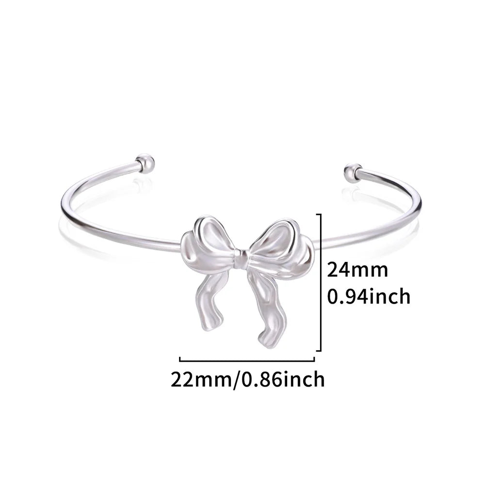 Exquisite Classic Bump Pattern Open Cuff Bracelet – Gold Stainless Steel