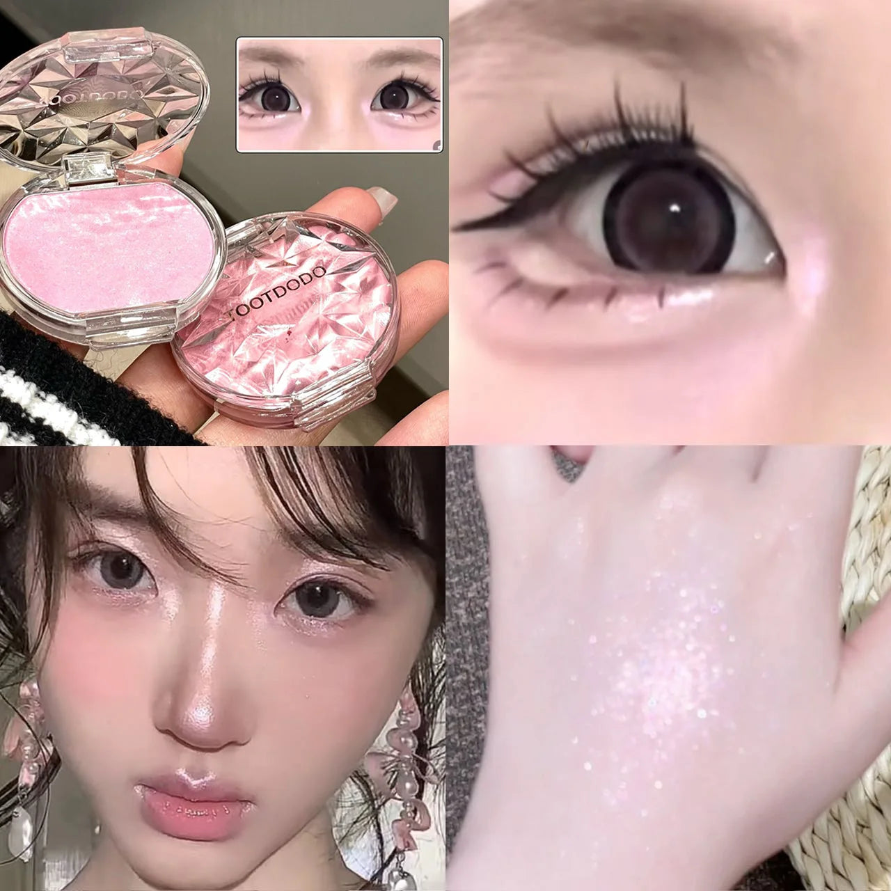 Ice Glow Peach Pink Palette