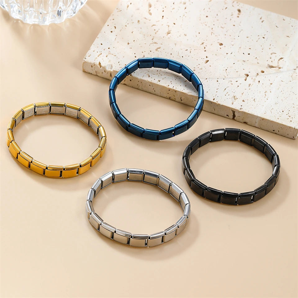 Classic Stainless Steel Italian Chain Link Bracelet