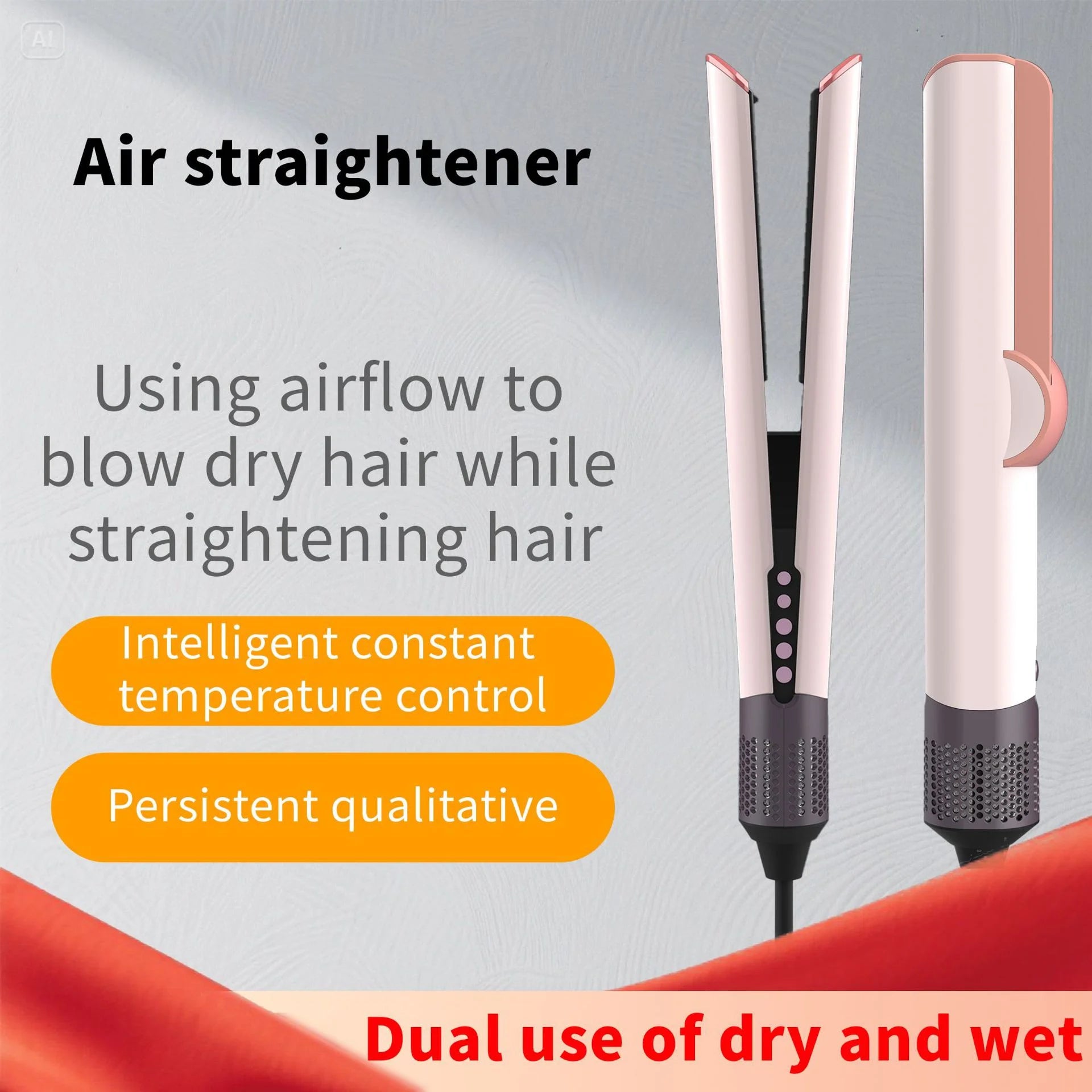 2-in-1 Hair Dryer & Straightener