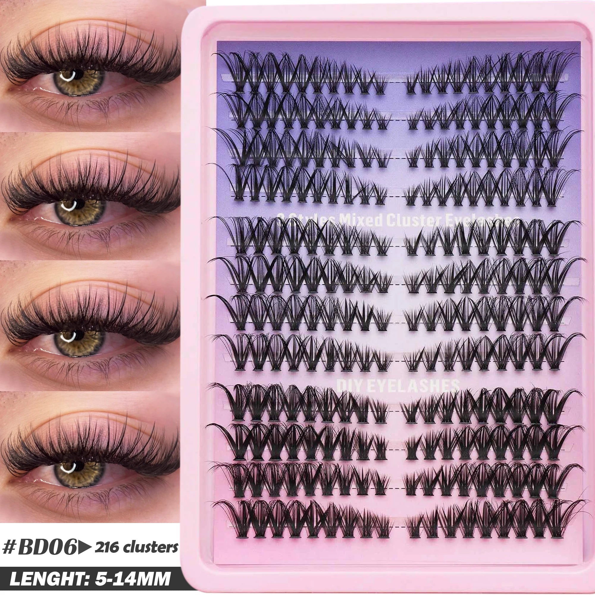 Fluffy Oblique Lash Extensions