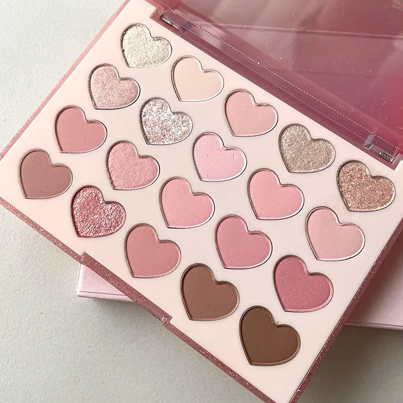 Romantic Pearl Heart Makeup Palette