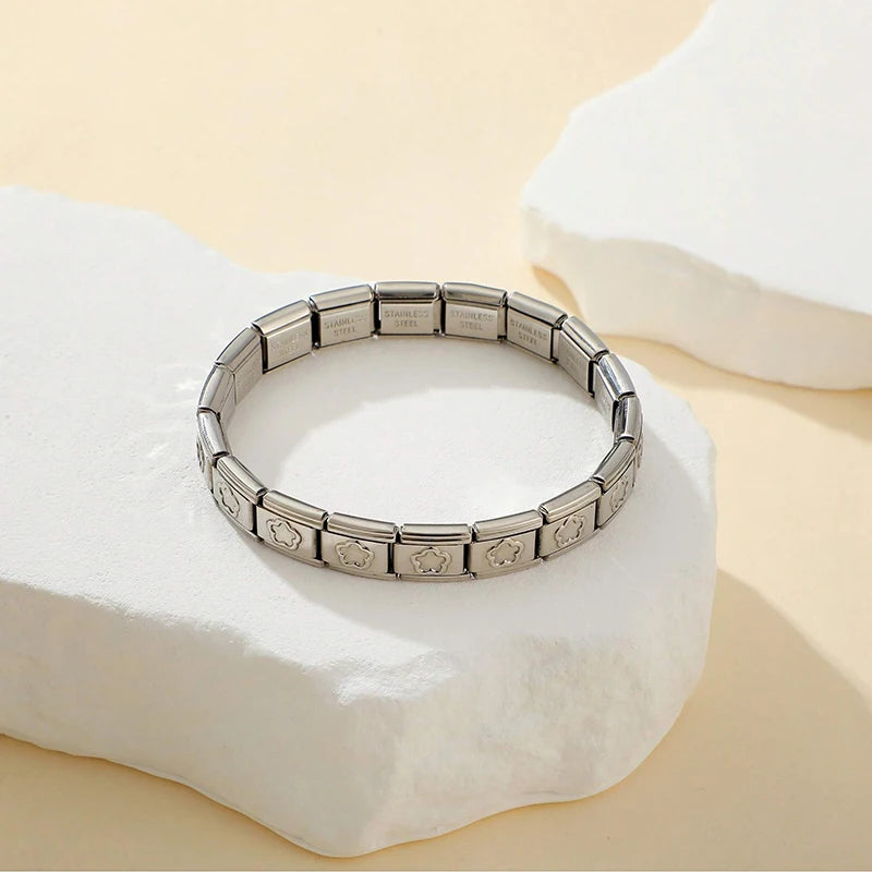 Italian Charm Stainless Steel Bracelet