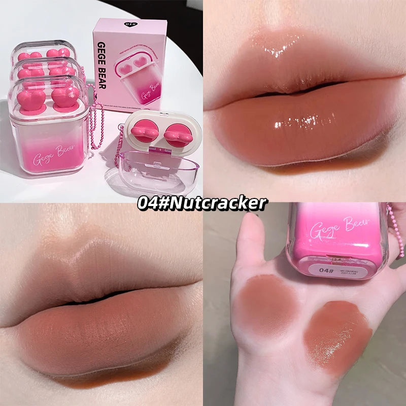 Cute Bear Lip Glaze Set
