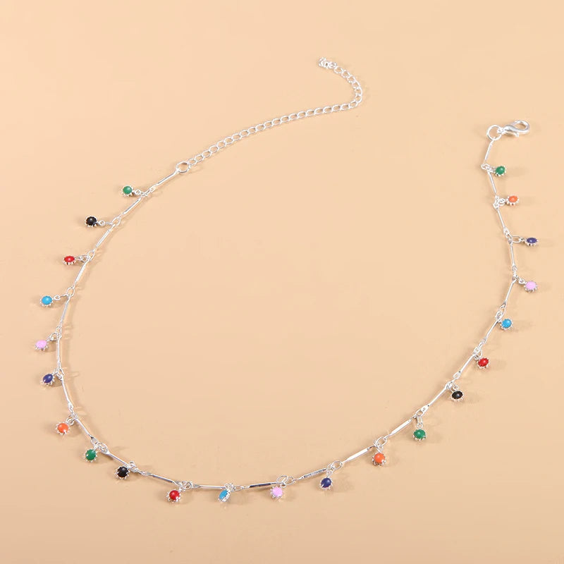 Fashion Candy Color Tassel Necklace