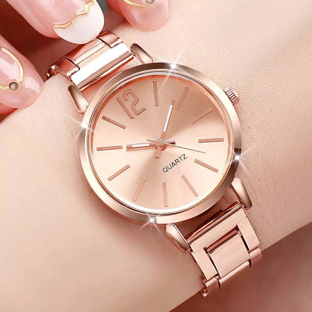1/2/3PCS Simple Dial Women Quartz Watch