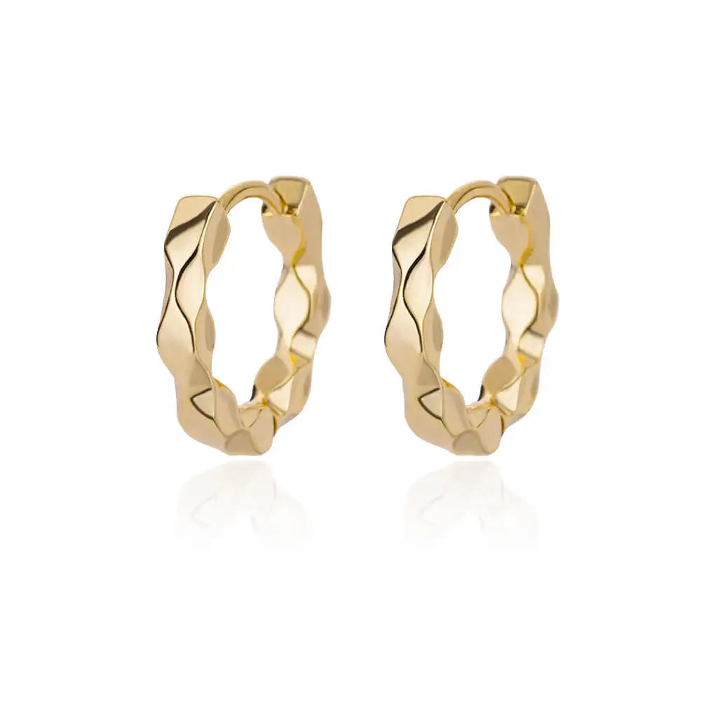 Elegant Round Stainless Steel Hoop Earrings