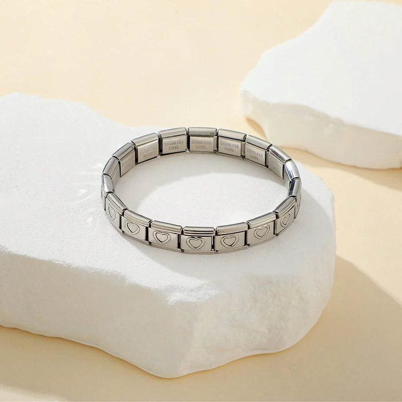 Italian Charm Stainless Steel Bracelet