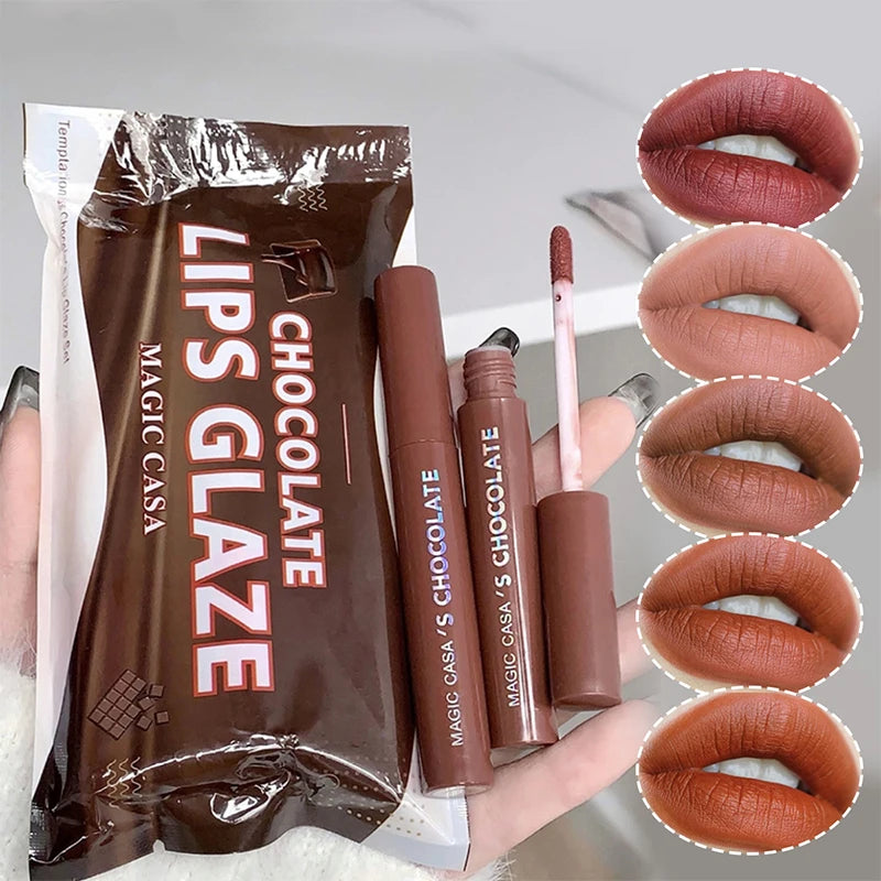 Choco Velvet 5-Piece Lip Glaze Set