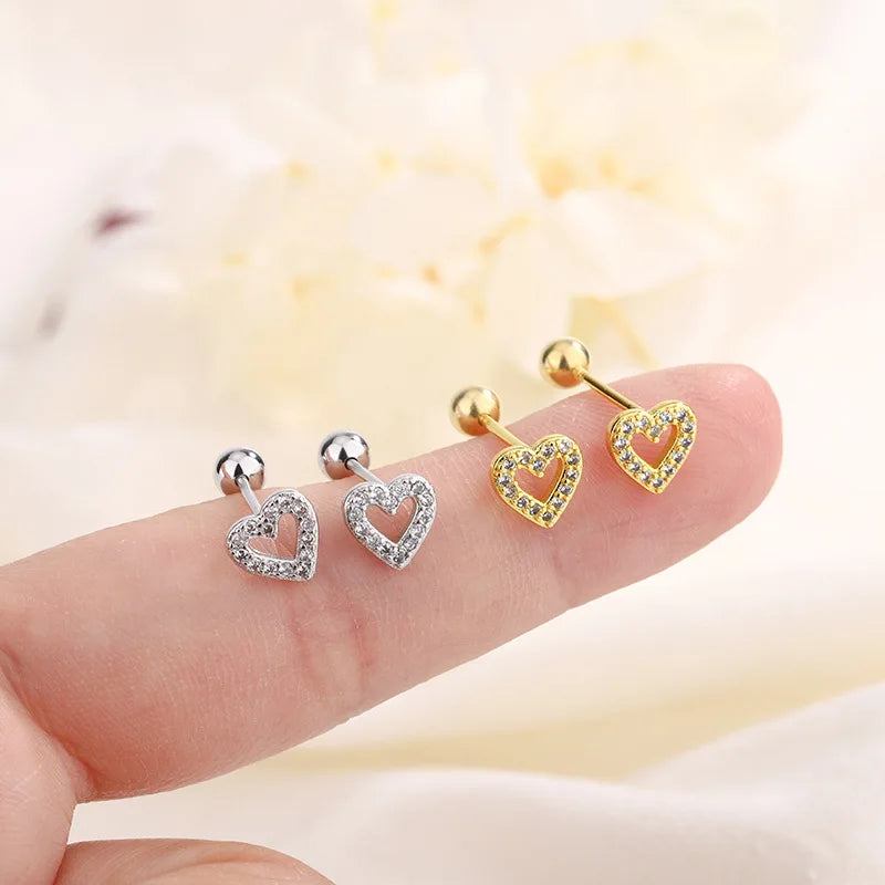 Heart Stud Earrings