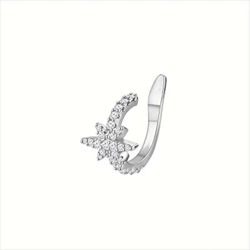 Cute Metal Leaf Ear Cuff Clip Earrings