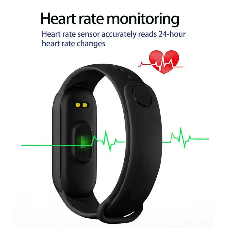M6 Smart Watch Fitness Band – Heart Rate & Blood Pressure Monitor Waterproof Sports Bracelet