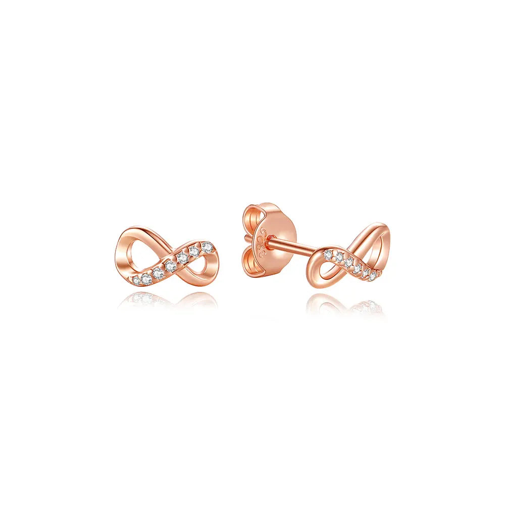 925 Sterling Silver Stud & Hoop Earrings Set